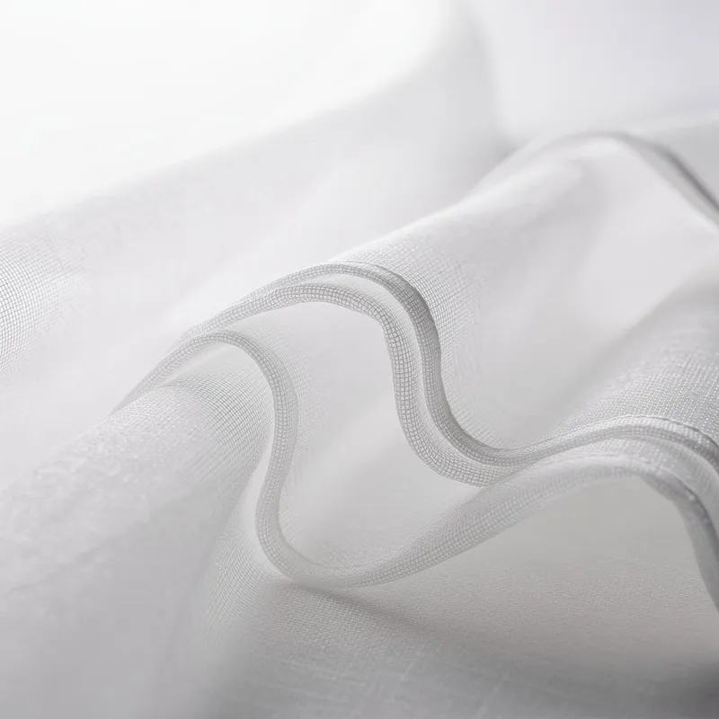 Close-up of a wave sheer fabric