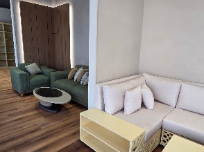Furniture and interior of the StyFect Curtains & Blinds showroom